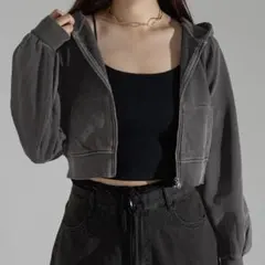 apres jour mignon ピグメントクロップドパーカーのサムネイル
