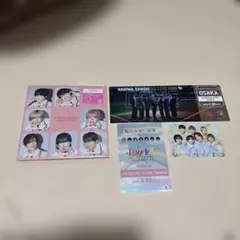 チケット型カード1枚&なにふぁむぱす1枚 1月30日 道枝駿佑 ピンク