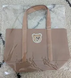 フェイラー オールドテディ　ワッペントートバッグ　L（ベージュ）