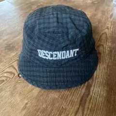 DESCENDANT バケットハット チェック柄 サイズ3