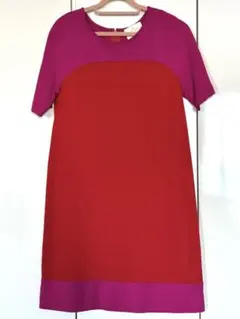 kate spade 赤・ピンク ひざ丈ワンピース