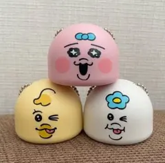 スシローコラボ　おぱんちゅうさぎ んぽちゃむ きみまろ　つみあげフィギュア3個