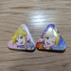 プロセカ　鏡音レン　ミニ三角缶バッジ✕2