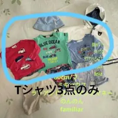 80cm3点セット　ミキハウス他ブランドTシャツ 男の子