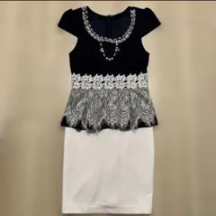 レースペプラムキャバドレス ナイトドレス ミニタイト IMPERIAL