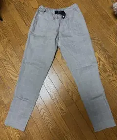 THE SHOP TK キッズ160 グレー チェック柄 パンツ ウエストゴム