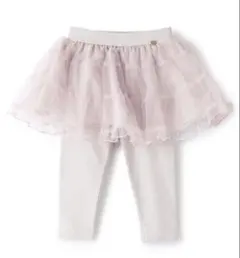 レギンスつきチュールスカート 90cm ピンク　プティマイン