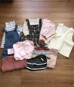 女の子80〜90 冬服10点　美品