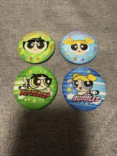 パワーパフガールズ　バブルス バターカップ 刺繍缶バッジ　セット