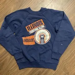 て*ー様 ヴィンテージ 80s USA製 カレッジ スウェット ILLINOIS