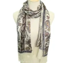 【しるこミント様専用】イヴサンローラン　シルク ストール ペイズリー柄 スカーフ