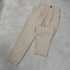 ジーユー ウエストゴム テーパード パンツ きれいめ シンプル オフィス S