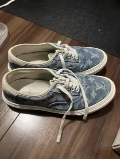 Louis Vuitton トロカデロ ラインモノ デニムスニーカー 5 1/2