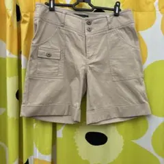 グリーンノートのショート丈　キュロットパンツ　XL 13号サイズ