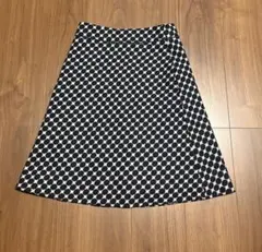 レディース　スカート　膝丈　ドット　ミニーちゃん