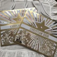 ディオール　中ショッパーと小ショッパー DIOR ディオール ショッパー 紙袋 ミニギフトバッグ ギフトボックス