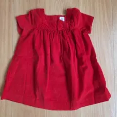 babyGAP 赤 コーデュロイ ワンピース