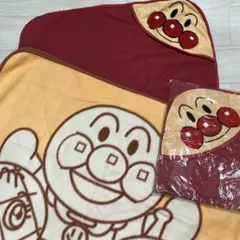 アンパンマン フード付きタオル＆フリース毛布 3点 フレーベル なりきりタオル