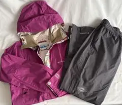 Columbia ウィメンズレインスーツ(上下セット)巾着付き