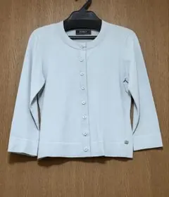 FOXEY フォクシー ニットカーディガン38 ブルー系