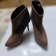美品★FLAG J★ショートブーツ★ブーティ★L24.0cm★ブラウン