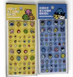 ドロップブロックシール たまごっち ブルー イエロー