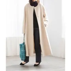 【LaTotalite】ウールモッサフレアマキシコートのサムネイル