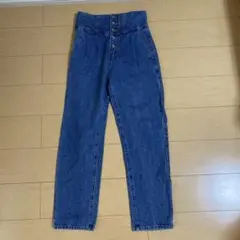 ジーナシス　ハイウエストストレートデニム