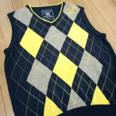 Cutter & Buck Vネック アーガイル柄ベスト L