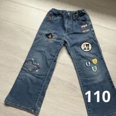 DOUBLE.B 刺繍入りデニムパンツ 110cm