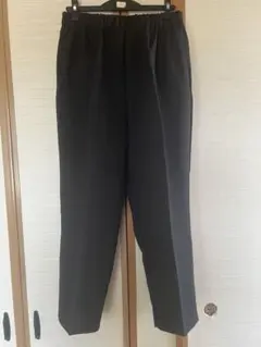 ブラック スラックス ゴムウエスト　3L 日本製