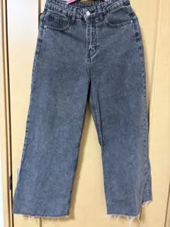 SHEIN EZwear ハイウエストワイドレッグジーンズ