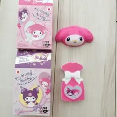 ハッピーセット　マイメロディ ヘアコーム&ケースとスプーン・フォークの2点セット