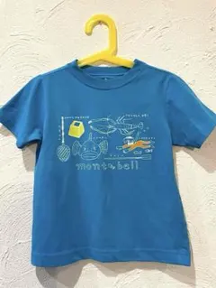 mont-bell Tシャツ ブルー キッズ　110cmのサムネイル