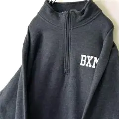 ポート&カンパニー BXMS ハーフジップ スウェット グレー 古着