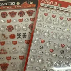 ディズニー ボンボンドロップシール ミニ ベイマックス 正規品 ボンドロ 2点