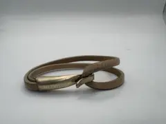 ボッテガヴェネタ レザーブレスレット ゴールド金具 ベージュのサムネイル