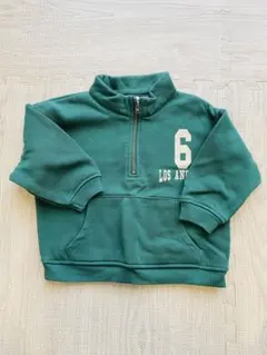 ZARA グリーン トレーナー 9-12ヶ月 80㎝