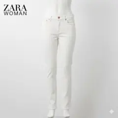 ザラウーマン プレミアムデニム スキニーデニム 裾カットオフ ダメージ