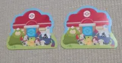 ステッカー　ぽこあポケモン ポケモンセンター　2枚セット
