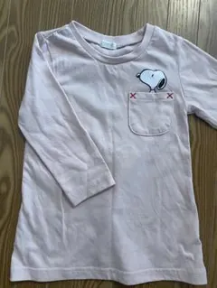 スヌーピー刺繍長袖Tシャツ 80 女の子のサムネイル