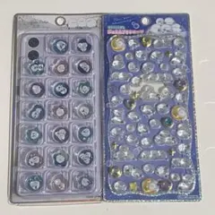 シマエナガ　ジュエルプチドロップ　おはじきシール　2枚セット　ボンボンドロップ