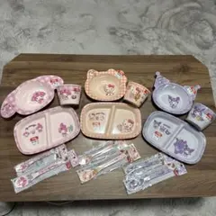 新品】サンリオ のんびりタイム メラミン食器 ダイソー 15点セット