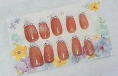 サイズ・ベースカラー変更可能○ 〖No.124〗アーモンド マグネット