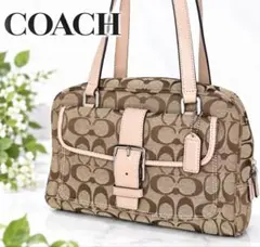 COACH signature soho ハンプトンズ ミニボストン y2k COACH signature soho ハンプトンズ ミニボストン y2k - メルカリ