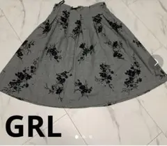 GRL グレイル スカート フレアスカート グレンチェック 秋冬