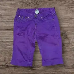 True Religion パープル ショートパンツ 26