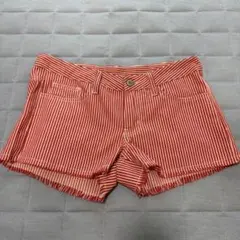 Brandy Melville ストライプ ショートパンツ レッド S