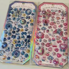 エクランレーヴシール 2シート キラキラ 立体 デコレーションシール