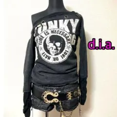 d.i.a♡スカルプリント オフショルトップスのサムネイル